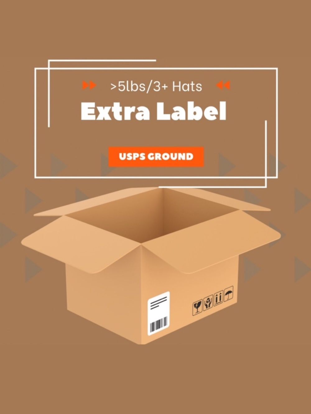 >5lbs/3+Hats📦Additional Shipping Label